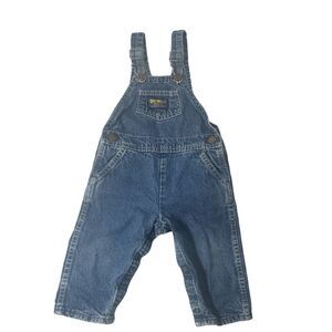 Vintage OshKosh B’gosh Vestbak Cotton USA Made Jean Denim Overalls  24 months